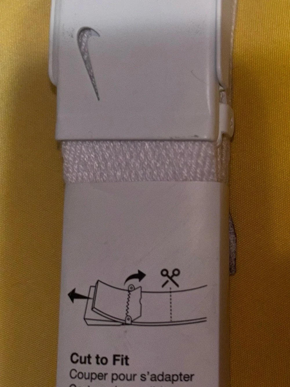 Nike White Belt Adjustable Wearable Cotton with metal buckle, Brand New